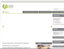 Tablet Screenshot of kreisklinik-ottobeuren.de